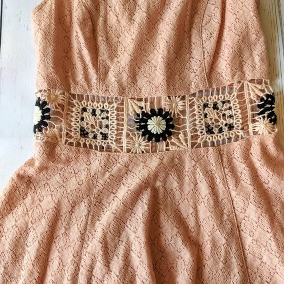 3/$20 Free People Daisy Cage Knit Dress - Picture 6 of 8